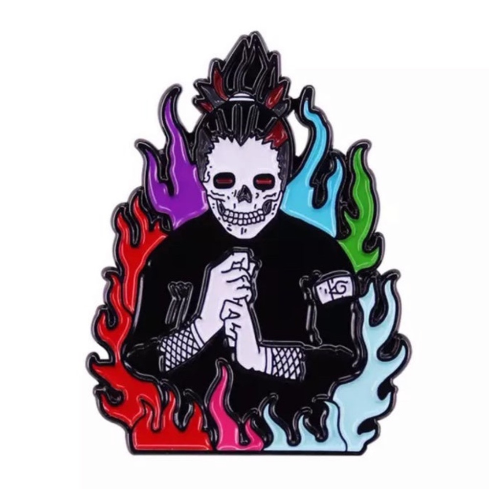 Shikamaru Skull Pin